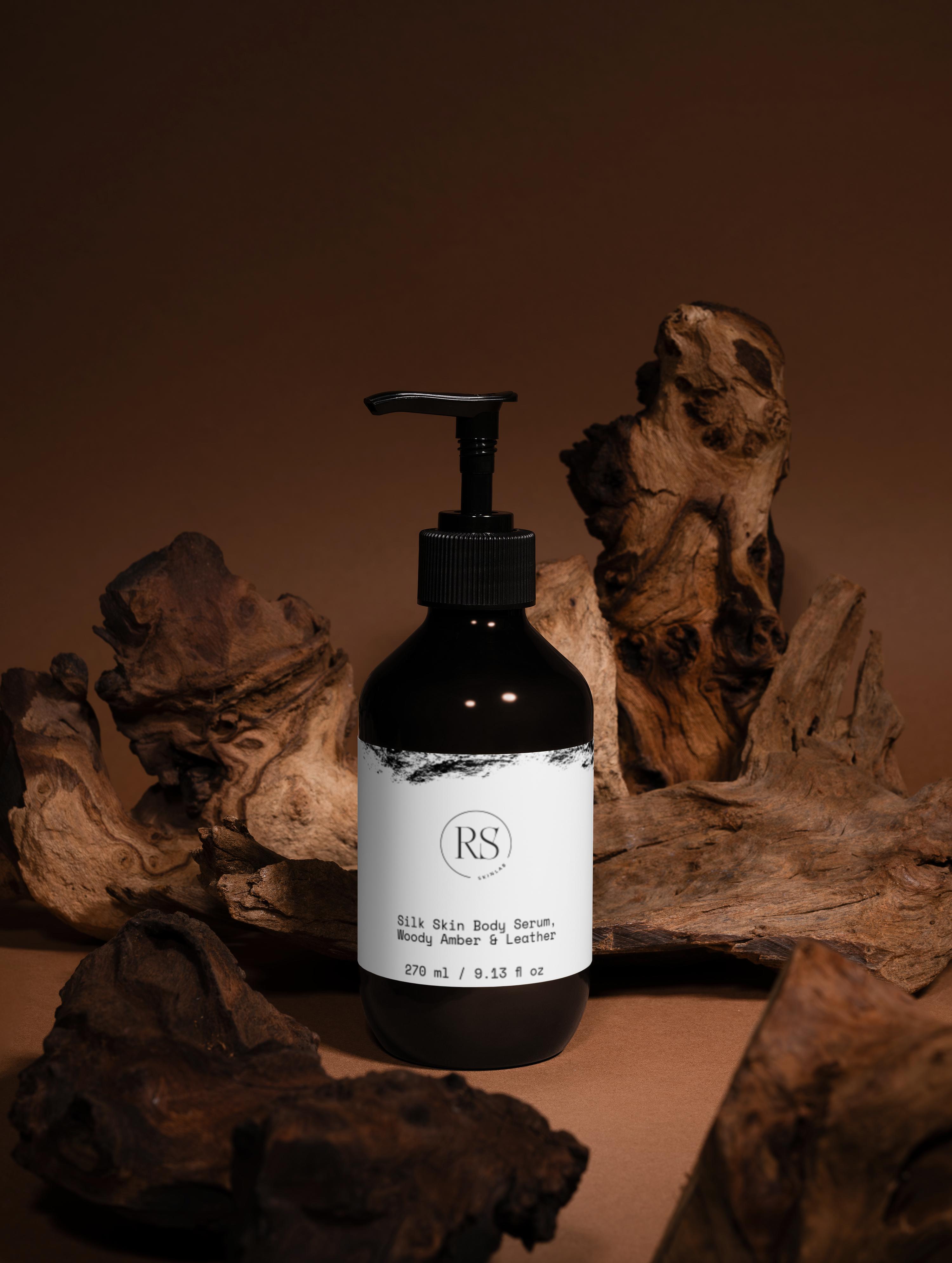 ✨ Silk Skin Body Serum, Woody Amber & Leather