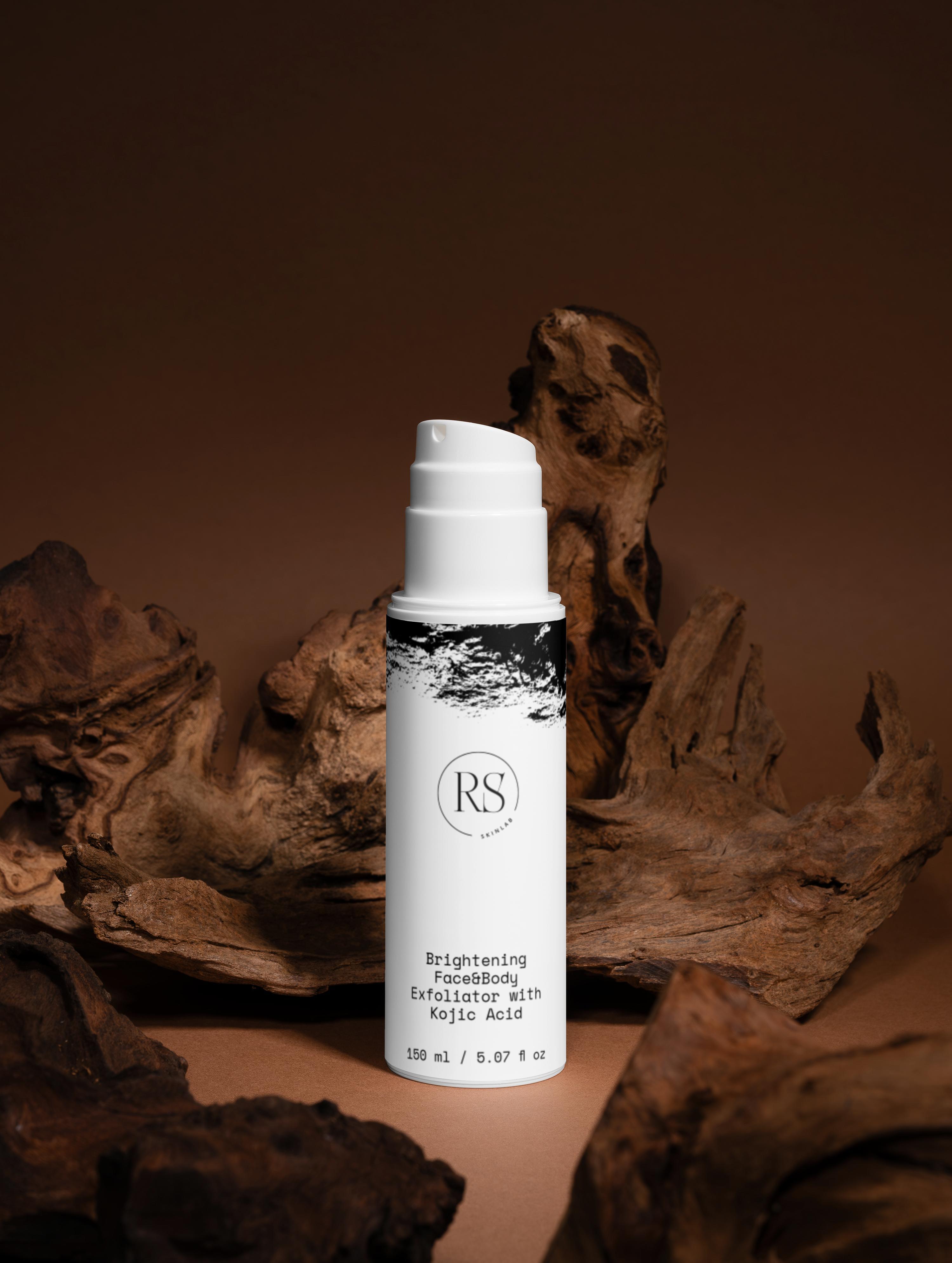 ✨ Brightening Face & Body Exfoliator with Kojic Acid